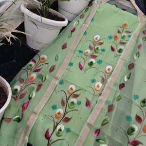 Hand Painted Dress Material
